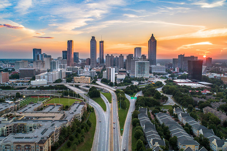 Atlanta, Georgia, USA Downtown Skyline